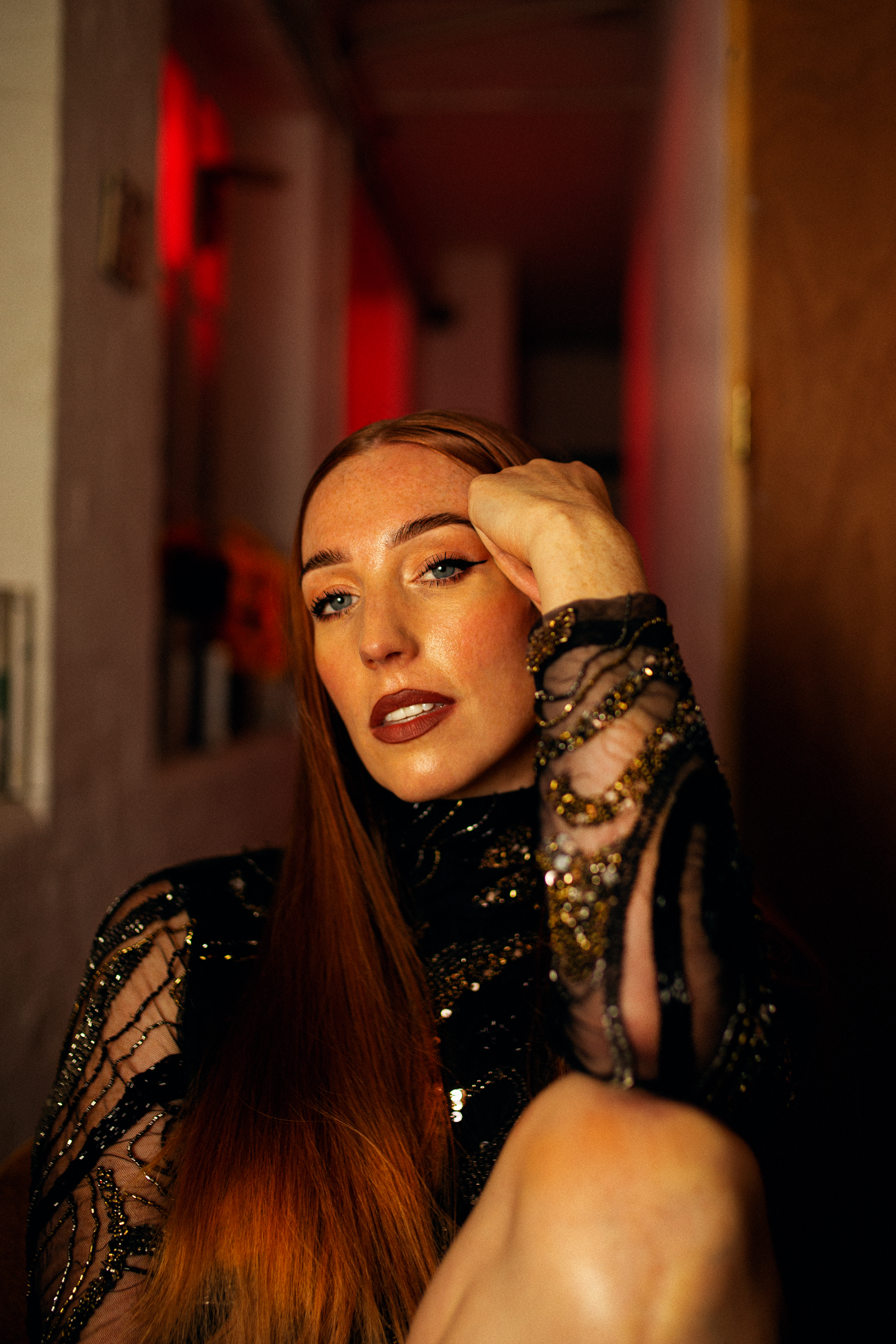Dawn Moss - backstage